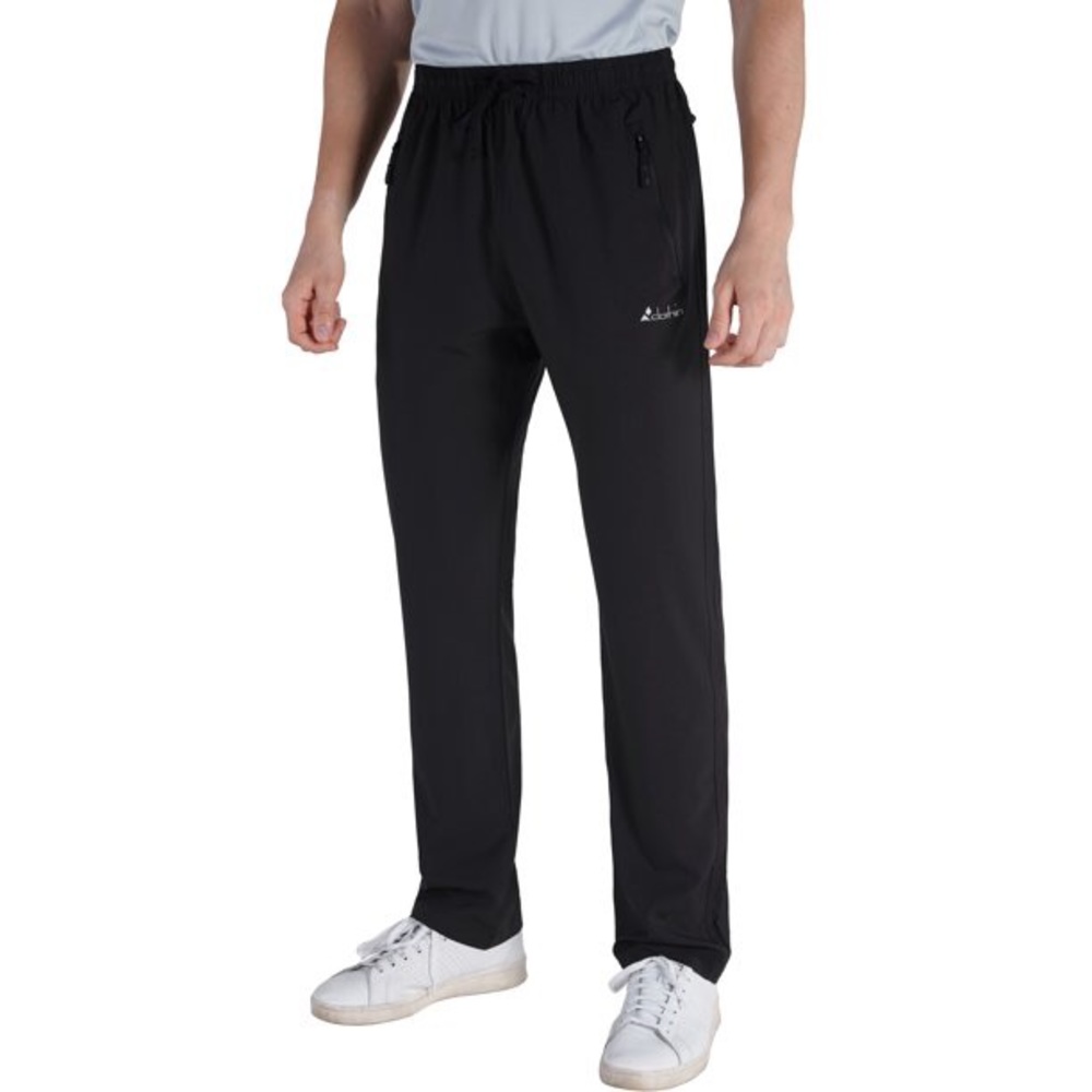 Clothin Mens Workout Athletic Pants Elastic-Waist Drawstring Pants,Quick-Dry